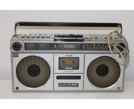 A vintage Sharp "Boom Box" tape deck does not work 