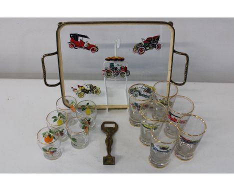 A good selection of vintage glass ware etc 