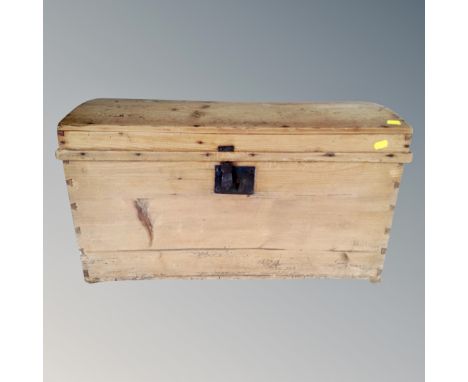 A 19th century pine trunk. 