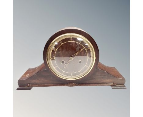 An Art Deco mantel clock 