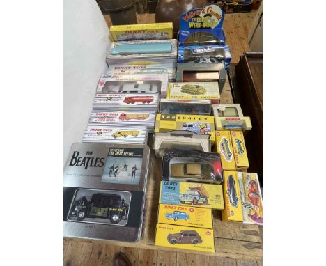 Large collection of Corgi, Dinky and other model vehicles including 20-Ton Lorry Mounted Crane, Pullmore Car Transporter, Sha