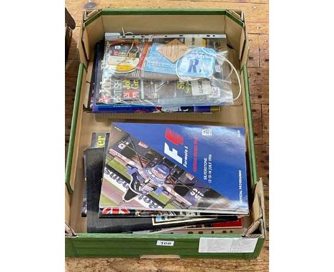 Collection of Formula 1 programmes, ticket and passes.