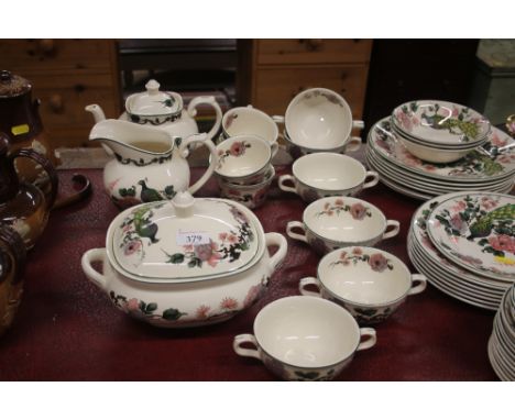 A quantity of Myott Meakin "Exotic Garden " tea and dinnerware  