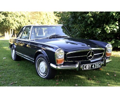 Last of the iconic W113 line, the 280SL was launched in 1968. Blessed with the same effortlessly elegant Paul Bracq styling a
