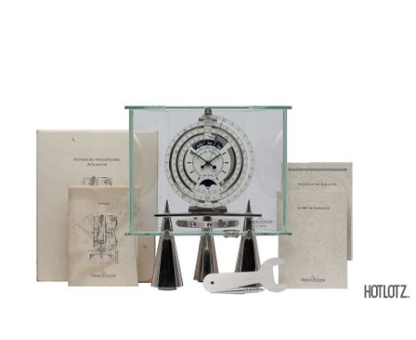JAEGER LE COULTRE - AN ATMOS DU MILLENAIRE ATLANTIS CLOCK 
Designed by Robert Kohler to celebrate the passing of the new mill