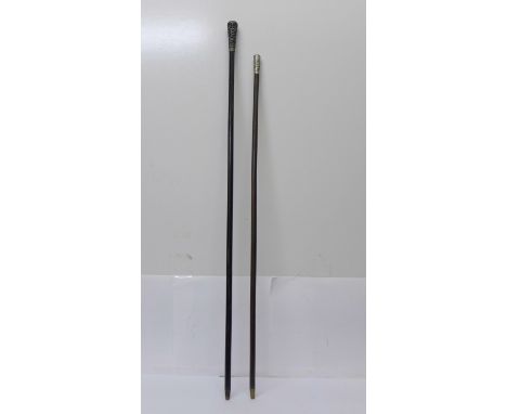 A swagger stick marked Trent College Officers Train Corps and one other 