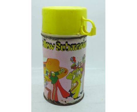 A Beatles Yellow Submarine 1960's flask 