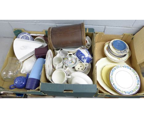 Five boxes of mixed china including Copeland Spode dinnewares **PLEASE NOTE THIS LOT IS NOT ELIGIBLE FOR POSTING AND PACKING*