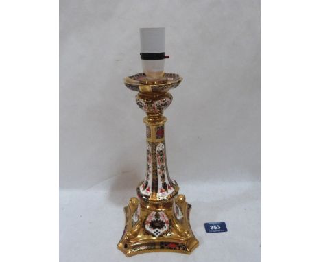 A Royal Crown Derby Old Imari pattern table lamp