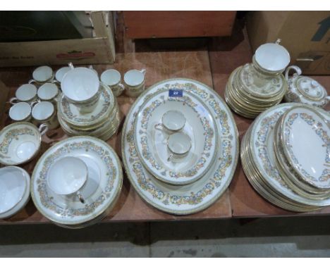An Ansley Henley pattern dinner and tea service of 72 pieces