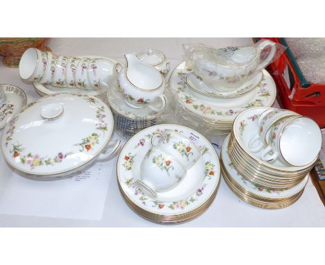 A Wedgwood bone china Mirabelle pattern dinner and tea service