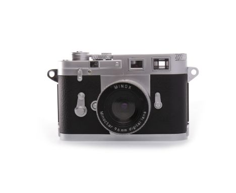 MINOX LEICA DIGITAL M3 CAMERAserial number 82033429, with Minoctar 9.6mm digital lens, 4cm high