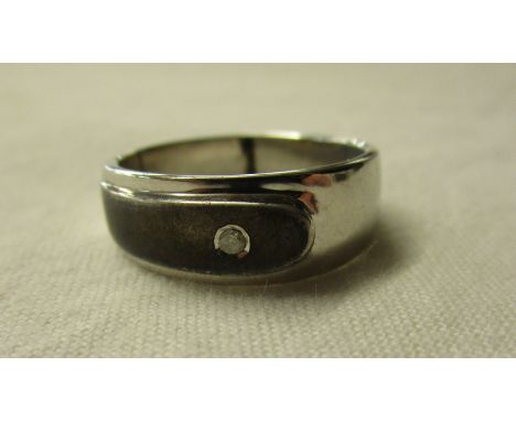 Designer silver diamond set ring