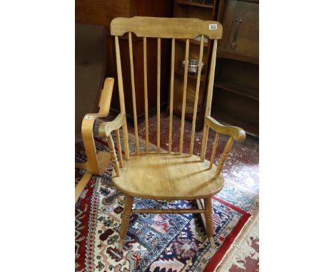 Beech stick-back rocking chair