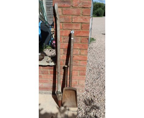 Early wooden garden tools