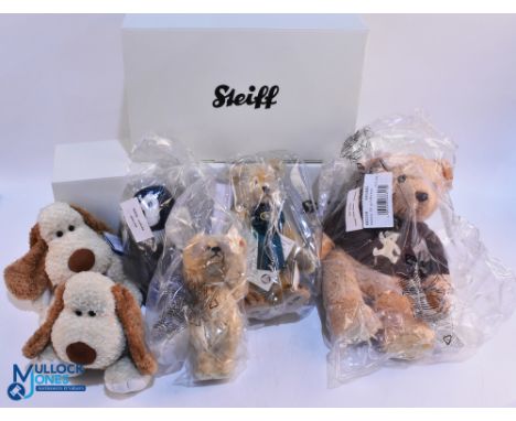 3x Stieff Collectable Bears Soft Toy, to include Stieff classic 1905 Teddy bear 9" 004827 sealed in bag with original box, Ch