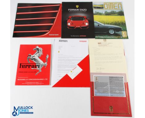 Ferrari Testarossa sales brochure, Booklets, to include a 1984 sales catalogue, Ferrari Guide to Cars Since 1959 Maranello Co