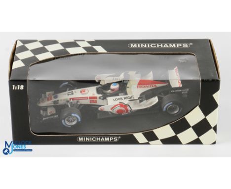 Jenson Button 2006 Honda RA106 Minichamps Diecast Model 1:18 100 060012 - boxed