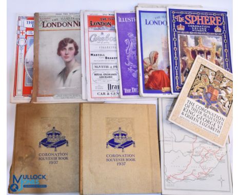 1937-2000 Royalty Collectibles, to include Illustrated London News large folio edition, of coronations, the Queen lady's news