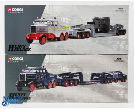 Corgi Classics Heavy Haulage Diecast Commercial Toys (2) to incl Pickfords 2 Scammell Constructors and 24 wheel low loader se