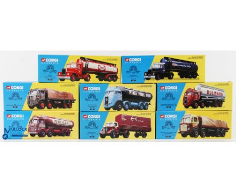 Corgi Classics 40th Anniversary Diecast Commercial Toys (8) incl' Bulwark Transport Ltd Atkinson set 27301, Fina Fuels Oils A