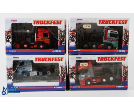 Corgi 1/50 Scale Truckfest Diecasts (4) - CC14004 Volvo FH J G McWilliam Ltd, CC13702 Scania R Series Garn Transport Ltd, CC1