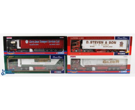 Corgi 1/50 Scale Lorries (4) - CC13412 MAN TGA XXL curtainside - Gerry Jones Transport Services Ltd, CC12102 Renault premium 