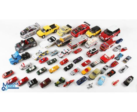 Assorted Selection of Toys - loose, playworn examples, Welly Dodge Ram and Mini Cooper, Kentoys Subaru and Mini Cooper, Maist