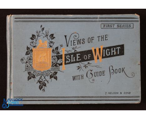 "Views of The Isle Of Wight" c1870s- Book with 12 Baxter style multicoloured print style lithograph by T Nelson &amp; Sons pl