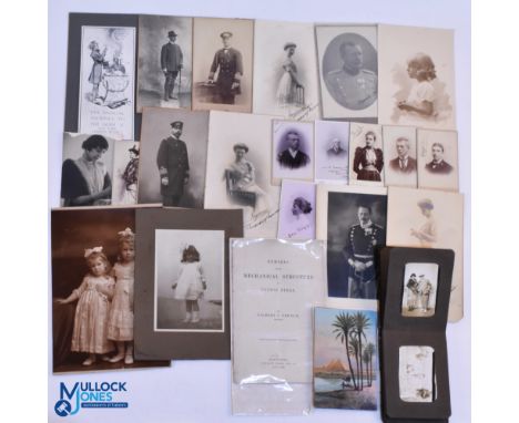 Ephemera - good selection including a pocket family photo album early 20thc; group of first day covers Rugby themes; programm