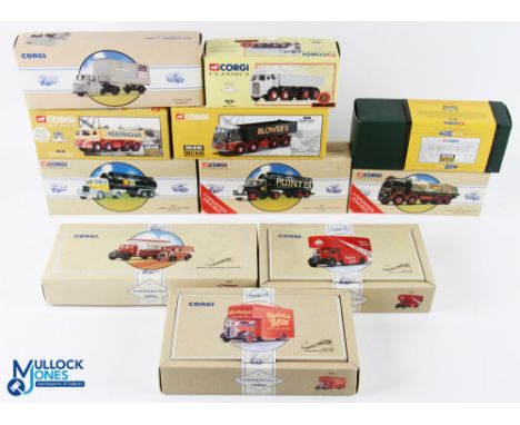 Selection of Corgi Commercial &amp; Road Transport Diecast Toys (11) featuring Railfreight Scammell 97913, Shell Mex/BP Scamm