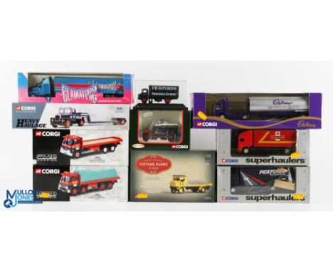 8x Assorted Boxed Corgi Diecasts - including Heavy Haulage, Guy Warrior, Vintage Glory or Steam and Superhaulers, with 2 othe