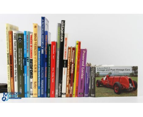 Commercial Vehicles, Lorry Vans Reference Books, a collection to include British Cars of The Early Forties Warne 1974, Vintag