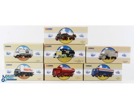 Corgi Classics Road Transport Diecast Commercial Toys (7) incl' Regent Foden Tanker 97970, Esso ERF 97980, Milk Foden Tanker 