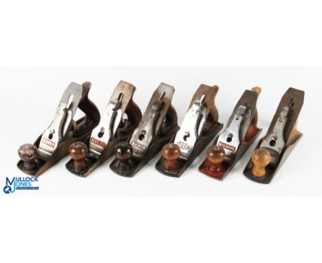 6x No.4 Style Block Planes Woodworking Tools, with makes of Bohrer, Kyoto, Tema, Spinney, Oaykay, Macrome a good selection of