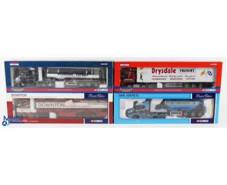 Corgi 1/50 Scale Lorries (4) - CC12814 Scania T cab general purpose tanker - Atchinson Topeka Ltd, CC13211 DAF XF space cab c