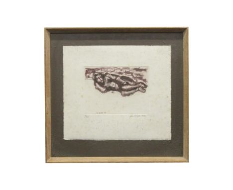 limited edition lithograph 75/75, signed in pencil, framed