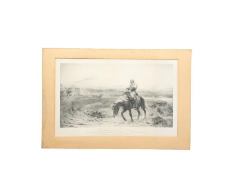 The Remnants of an Army, after a painting by Lady Butler, unframed