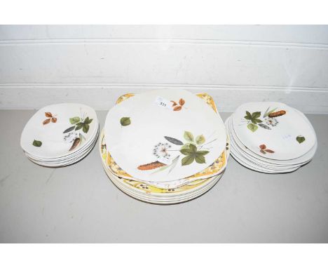 QUANTITY OF MIDWINTER DECORATED TEA WARES AND OTHERS