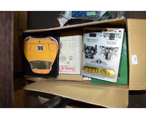 ONE BOX MIXED BOOKS TO INCLUDE MOTORING AND AUTOMOBILE INTEREST