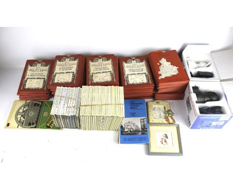 An assortment of collectables. Mainly vintage ordnance survey maps, together with childrens' books and two wireless security 