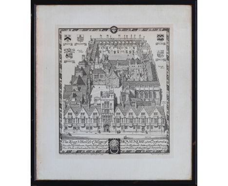 Emery Walker after Edmund Hort New, The King's Hall, & College of Brasenose; in Oxford, pub. by Edmund Hort New, 17 Worcester