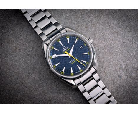 An Omega Seamaster Aqua Terra 150M James Bond 'Spectre' Limited Edition stainless steel gentleman's wrist watch, circa 2015, 