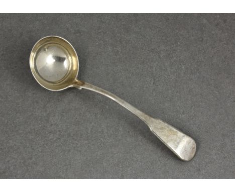 A Scottish George IV silver fiddle pattern sauce ladle, Robert Gray &amp; Son, Glasgow, 1827, 7 1/8in. (8cm.) long, weight 1.