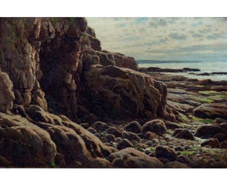 Reginald Aspinwall, ARCA (British, 1855-1921), 'Light and Shade, ........ Arch' oil on canvas, signed and dated 1908 lower le