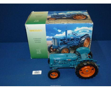 A Universal Hobbies 'Fordson Power Major' tractor, 1:16 exact scale model, boxed.