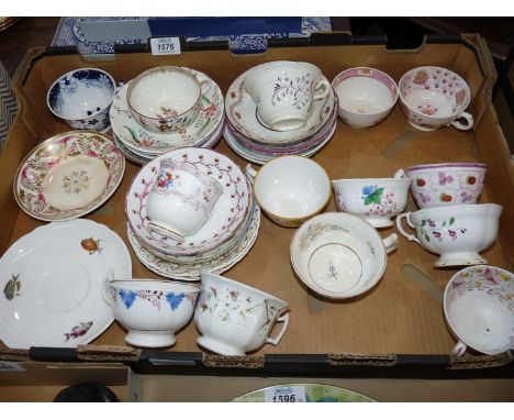 A quantity of miscellaneous odd china teaware to include: Shelly Rowland Ward Nairobi fish saucer, pretty hand painted tea cu