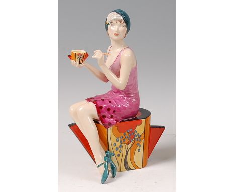 Peggy Davies Ceramics - Art Deco, modelled by Andy Moss, in the Royal Doulton Exclusive colour-way, worldwide edition of 100,
