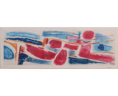 Jean René Bazaine (1904-2001) - Les Nageurs, lithograph printed in colours, signed, dated '51 to the plate, and numbered 27/3