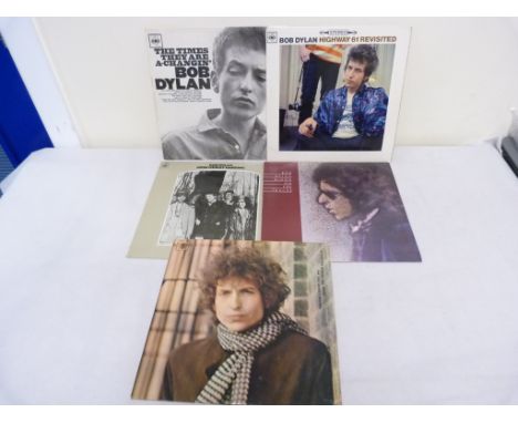 Five Bob Dylan LP's to include UK issues of Highway 61, Blonde on Blonde and The Times They Are A Changin' (all textured labe